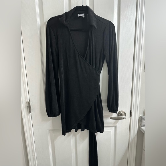 Princess Polly Party Time Mini Wrap Dress - Picture 3 of 5